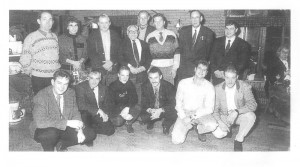 Foto Eijerkamp Team 5e van rechts Dr H v/d Sluis. Rein Spiek. H Eijerkamp. Onderste rij Henk Juriens.Anton Witjes. Vincent Jansen Mijn oudste zoon. Frank Dokman. laatste rechts Kees Hilverink. 1993